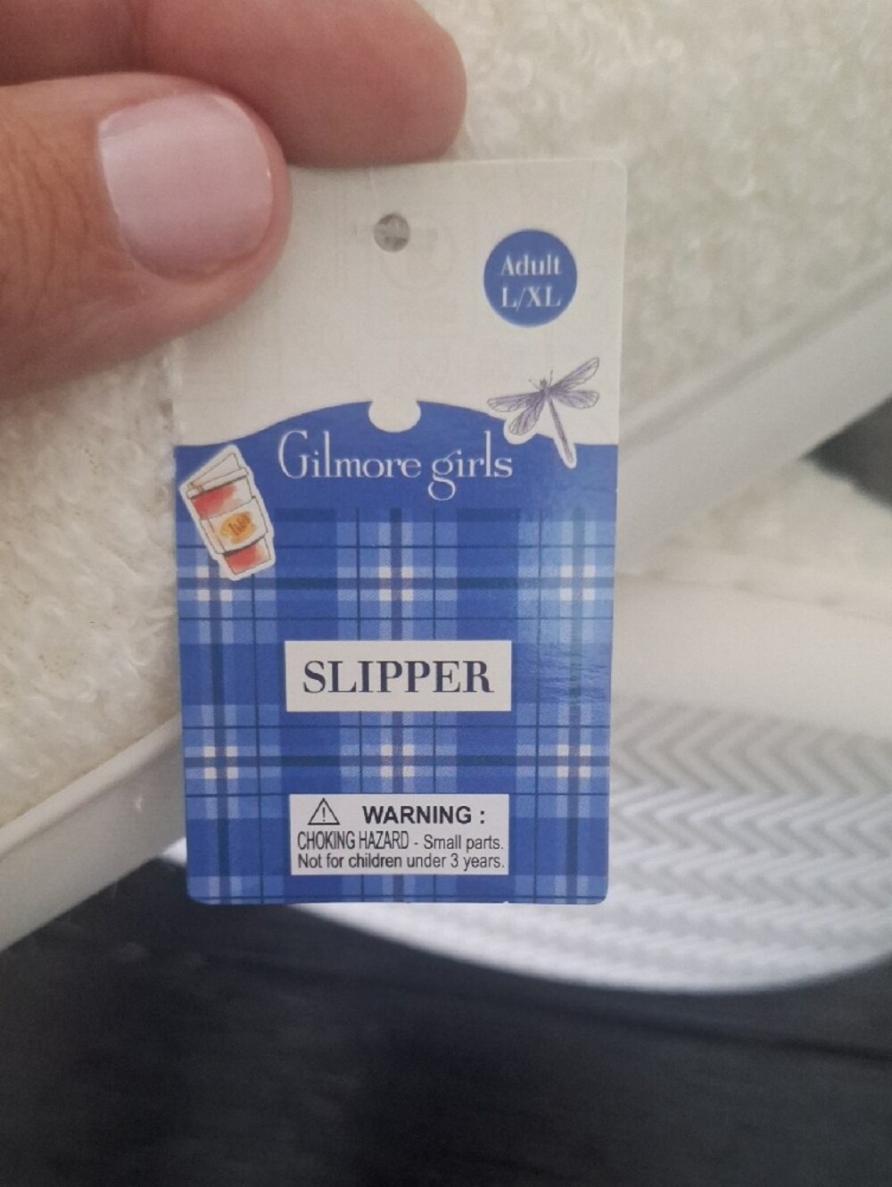 Gilmore Girls Luke's Cream L-xl  9/10  Slip-On Slippers - Picture 5 of 5